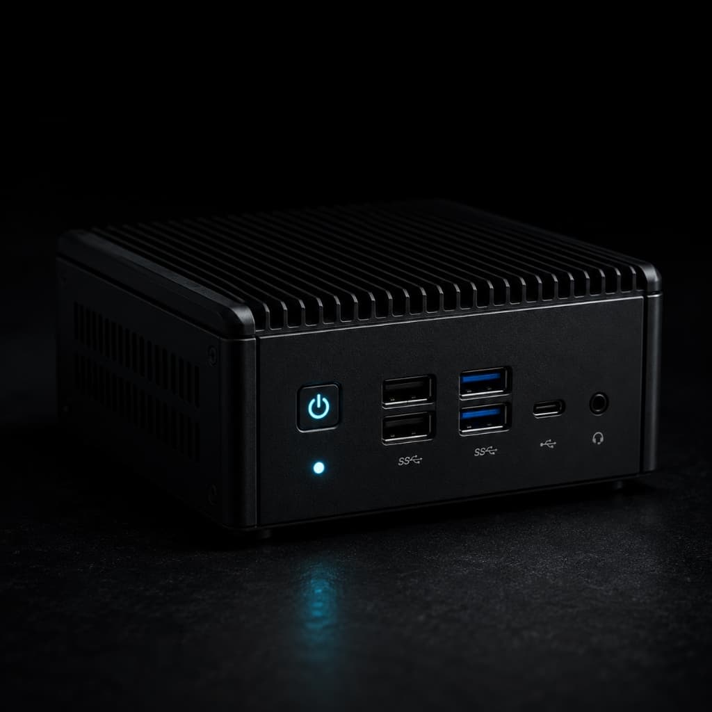 Industrial fanless mini PC server for isolated setups
